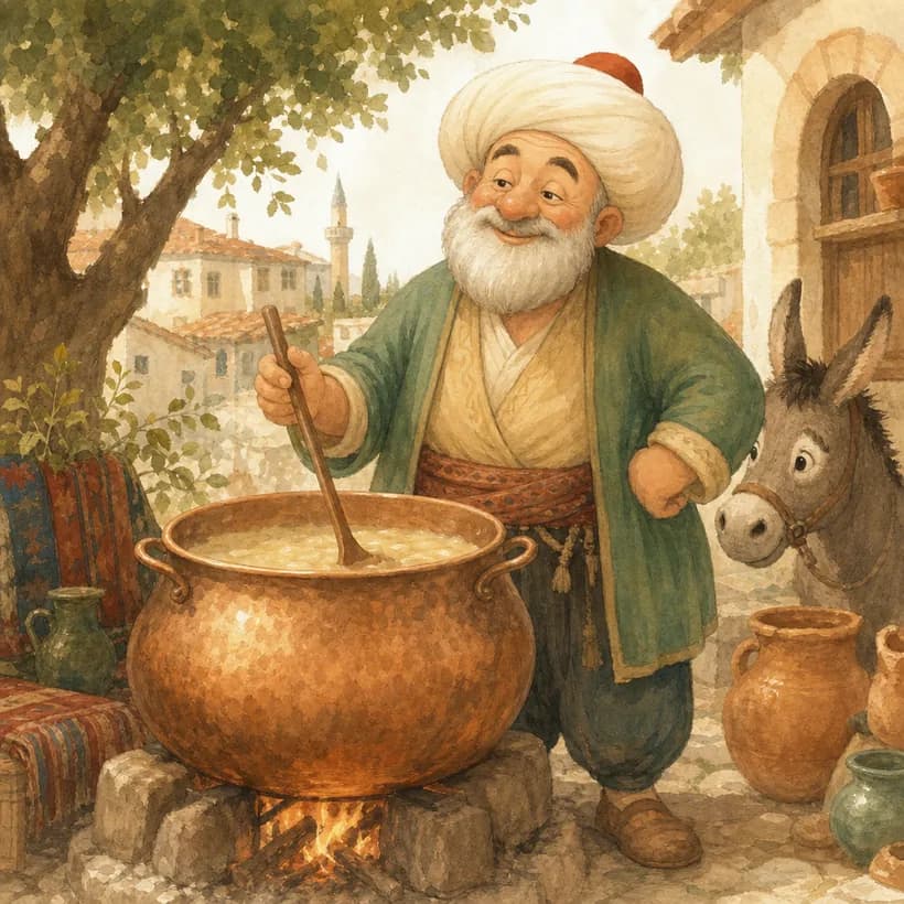Nasreddin Hoca ve Komşunun Kazanı
